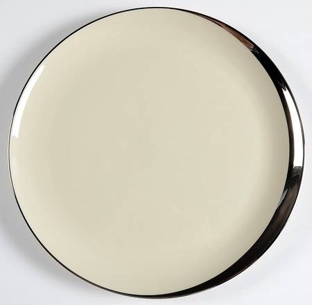 Crescent (Ivory Background) Large Dinner Plate
