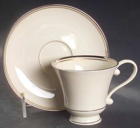 Debonair Footed Cup & Saucer Set