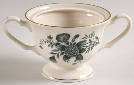 Diana Green Sugar Bowl No Lid