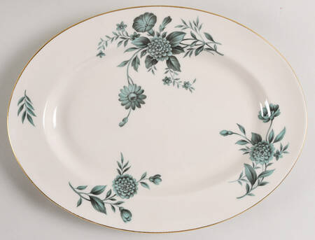 Diana Green 12" Oval Serving Platter