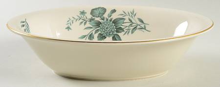 Diana Green 9" Oval Vegetable Bowl
