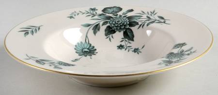 Diana Green Rim Soup Bowl
