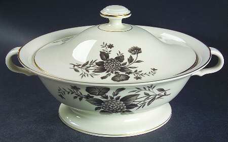 Diana Gray Round Covered Vegetable