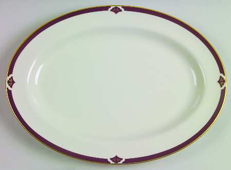 Ensemble Burgundy 14" Oval Serving Platter