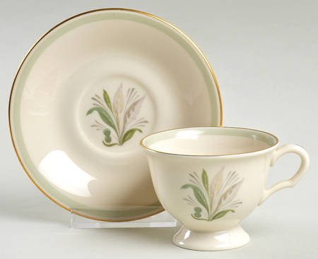 Fantasy Footed Demitasse Cup & Saucer Set