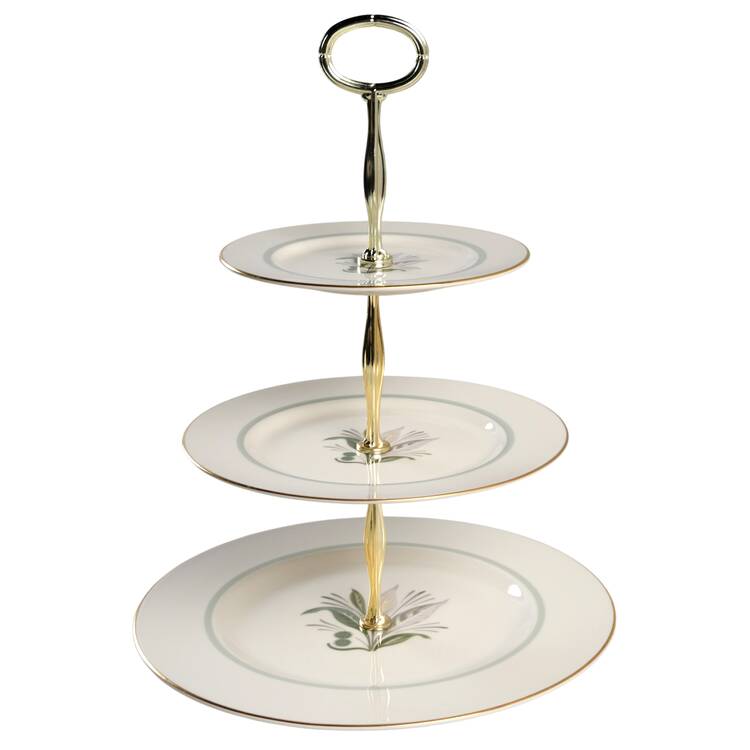 Fantasy 13 7/8"-14 1/4" 3-Tiered Serving Tray(DP,SP,BB) HC