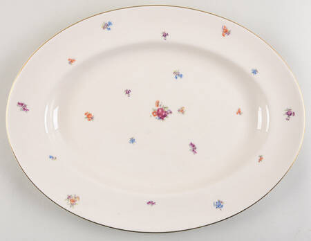 Floral Chintz 15" Oval Serving Platter