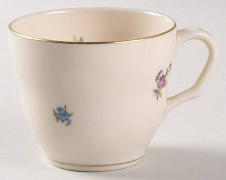 Floral Chintz Flat Demitasse Cup