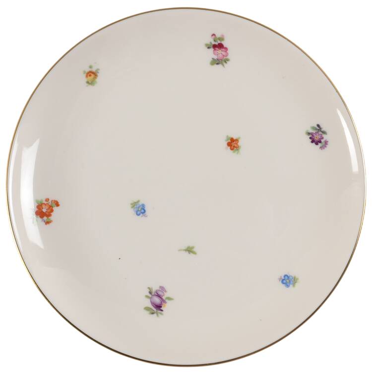 Floral Chintz Saucer for Cream Soup Bowl
