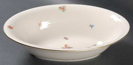 Floral Chintz 9" Oval Vegetable Bowl