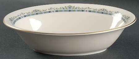 Fleurette 9" Oval Vegetable Bowl