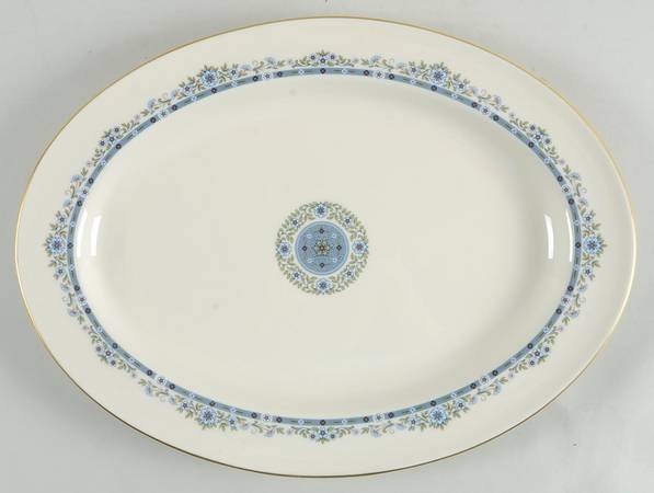 Fleurette 14" Oval Serving Platter