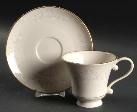 Forever Mine Footed Cup & Saucer Set