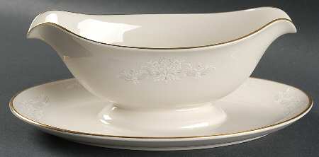 Forever Mine Gravy Boat with Attached Underplate