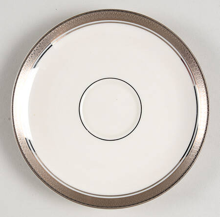 Geneva (Ivory Background) Saucer by Pickard