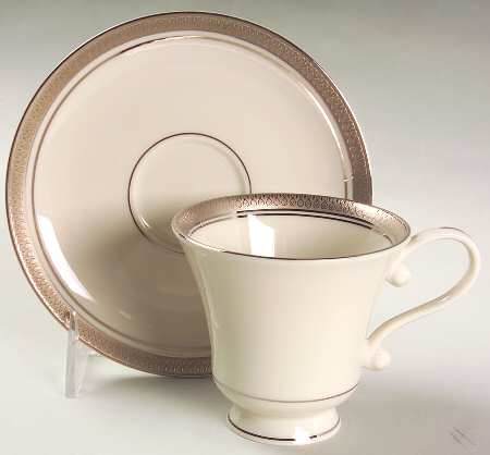 Footed Cup & Saucer Set