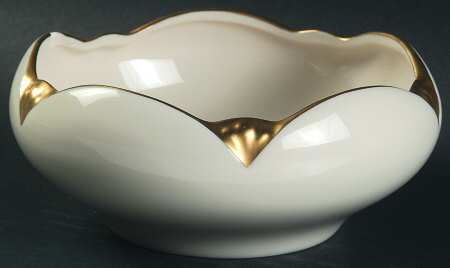 Gold Bracelet (Ivory Background) Tulip Bowl