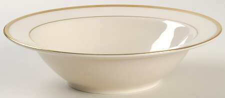 Gold Bracelet (Ivory Background) Rim Soup Bowl