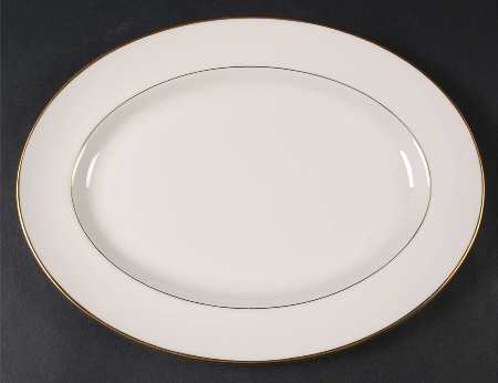 Gold Horizon 12" Oval Serving Platter
