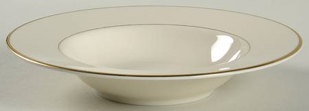 Gold Horizon Rim Soup Bowl
