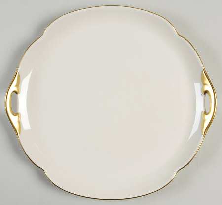 Gold Juliet Handled Cake Plate