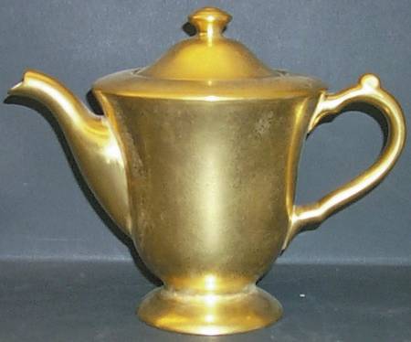 Gold Teapot & Lid