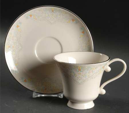 Heirloom Footed Cup & Saucer Set
