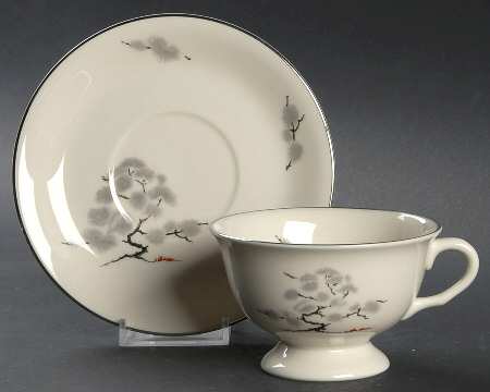 Hemlock Footed Cup & Saucer Set