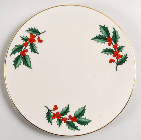 Holly Luncheon Plate