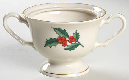 Holly Sugar Bowl No Lid