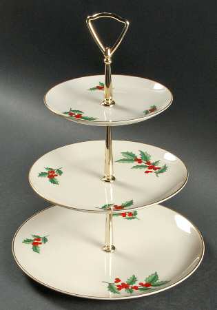 Holly 3-Tiered Serving Tray (DP, SP, BB)