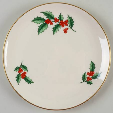 Holly Salad Plate