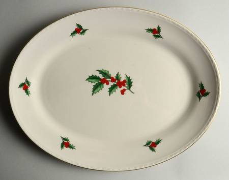 Holly 14" Oval Serving Platter