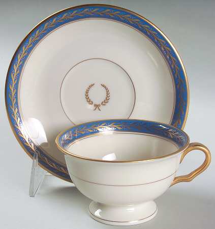 Josephine Blue Footed Cup & Saucer Set