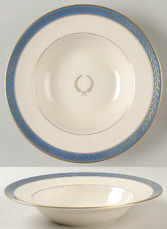 Josephine Blue Rim Soup Bowl