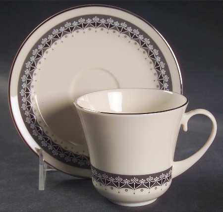 Kimberly Flat Cup & Saucer Set