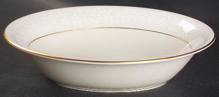 Lace 9" Oval Vegetable Bowl by Pickard