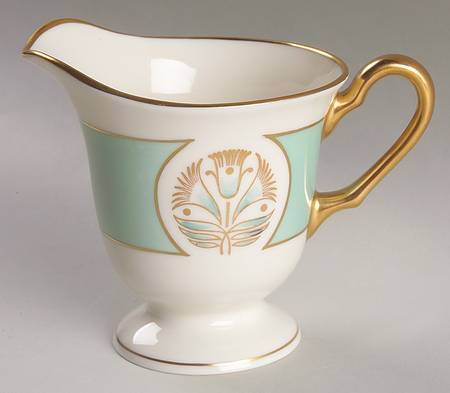 Malvern (Green&Gold Flower) Creamer