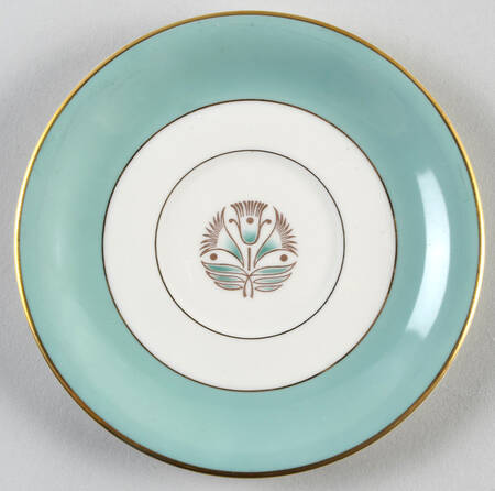 Malvern (Green&Gold Flower) Saucer