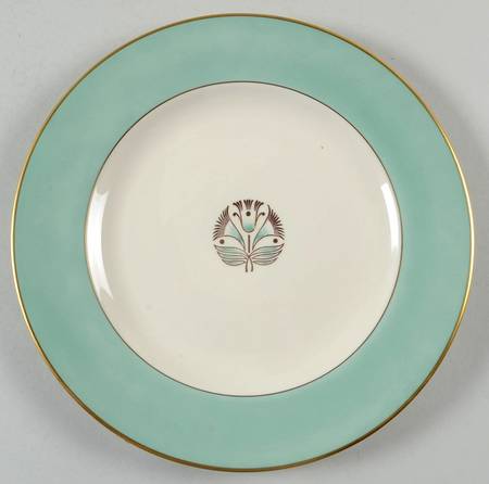 Malvern (Green&Gold Flower) Luncheon Plate