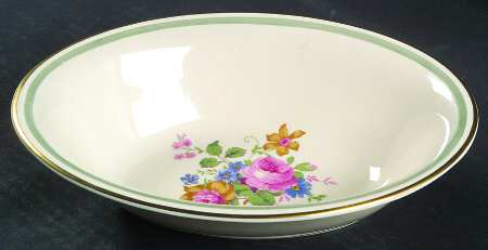 Marguerite 9" Oval Vegetable Bowl