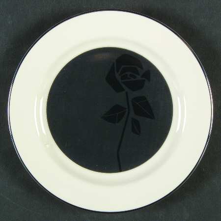 Midnight Rose Bread & Butter Plate
