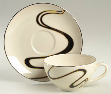 Mirage Flat Cup & Saucer Set