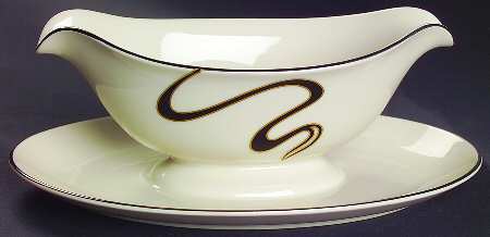 Mirage Gravy Boat with Attached Underplate