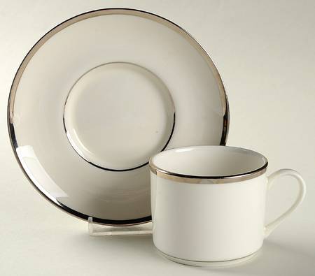 Mist Flat Cup & Saucer Set