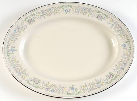 Morning Mist 15" Oval Serving Platter