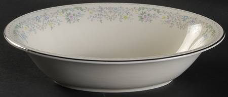 Morning Mist 9" Oval Vegetable Bowl
