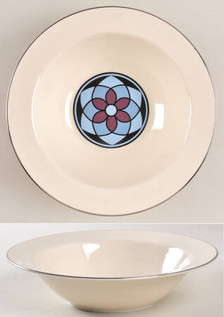 Mosaic Rim Soup Bowl