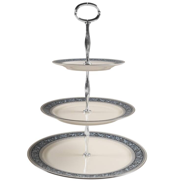 Overture 13 7/8"-14 1/4" 3-Tiered Serving Tray(DP,SP,BB) HC