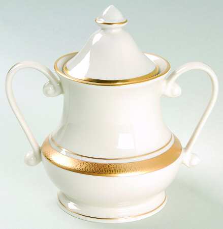Palace (Ivory Background) Sugar Bowl & Lid